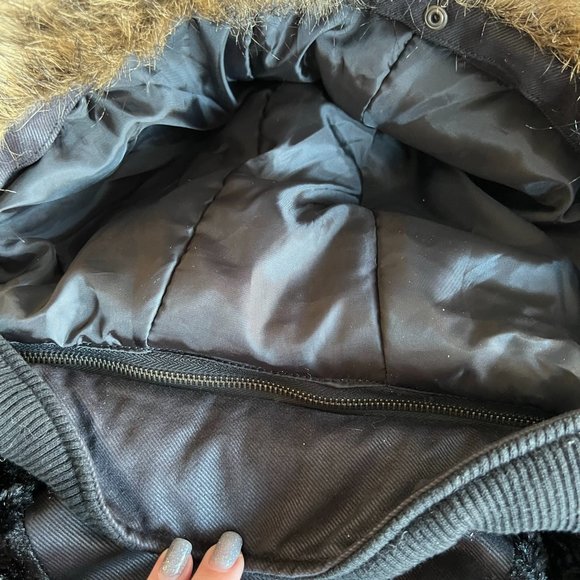 Long winter coat Mademoiselle DDP for girl, Size 12 midnight blue - Picture 9 of 12